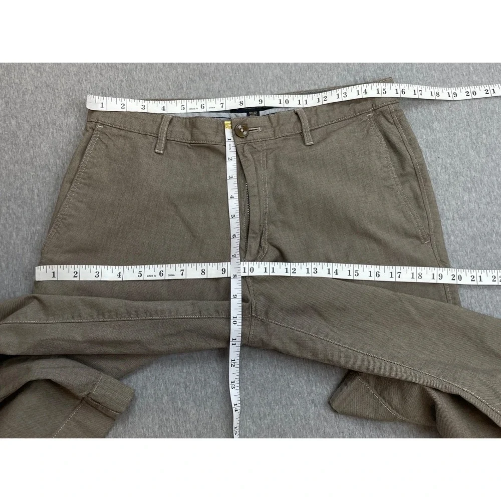 Banana Republic Pants Mens 31 x 32 Hopsack 100% Cotton Straight Fit Flat Front